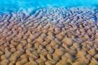 Canada, Golden, Kicking Horse River. Mud patterns on river bottom. Art Print